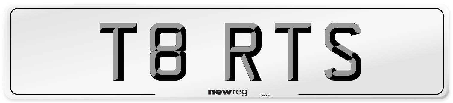 T8 RTS Number Plate from New Reg